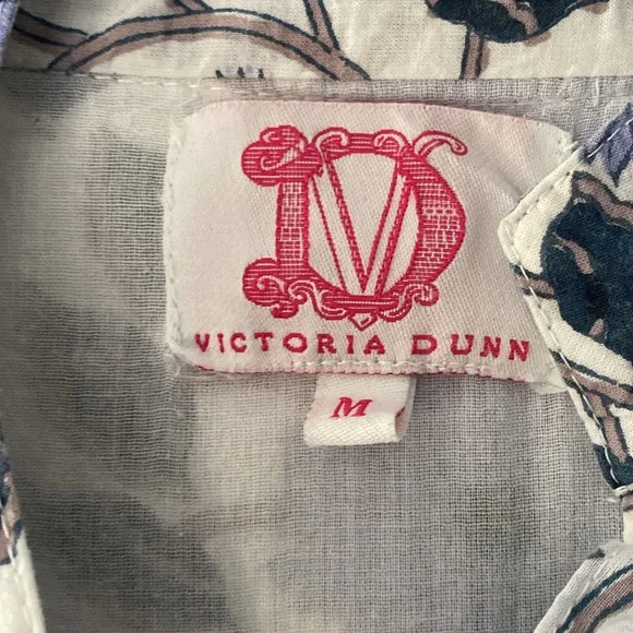 Victoria Dunn Blue and White Floral Midi Dress - Picture 4 of 6